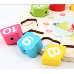 Jucarii, Copii si Bebe - Jucarii si jocuri - Jucarii & jocuri educative - Jocuri si jucarii educative - Joc Educativ si Distractiv din lemn, ceas cu jetoane puzzle, Montessori, + 3 ani, Edujucarii - Infinity.ro