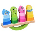 Jucarii, Copii si Bebe - Jucarii si jocuri - Jucarii & jocuri educative - Jocuri si jucarii educative - Joc de echilibru si sortare, Balanta cu Animale si Fructe, forme geometrice, 4 coloane, Montessori, + 3 ani, Edujucarii - Infinity.ro