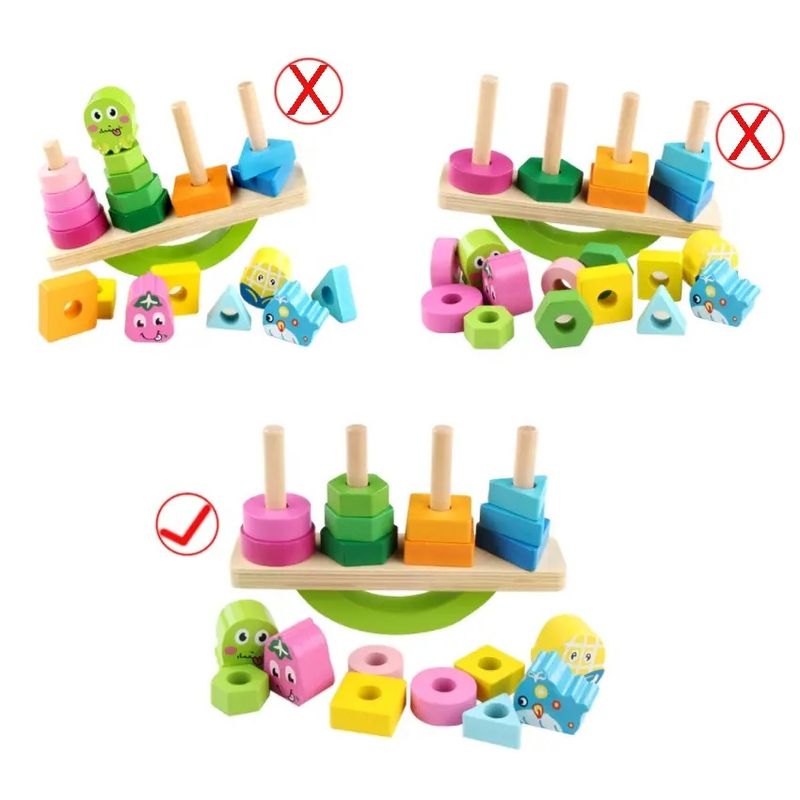 Jucarii, Copii si Bebe - Jucarii si jocuri - Jucarii & jocuri educative - Jocuri si jucarii educative - Joc de echilibru si sortare, Balanta cu Animale si Fructe, forme geometrice, 4 coloane, Montessori, + 3 ani, Edujucarii - Infinity.ro