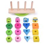 Jucarii, Copii si Bebe - Jucarii si jocuri - Jucarii & jocuri educative - Jocuri si jucarii educative - Joc de echilibru si sortare, Balanta cu Animale si Fructe, forme geometrice, 4 coloane, Montessori, + 3 ani, Edujucarii - Infinity.ro