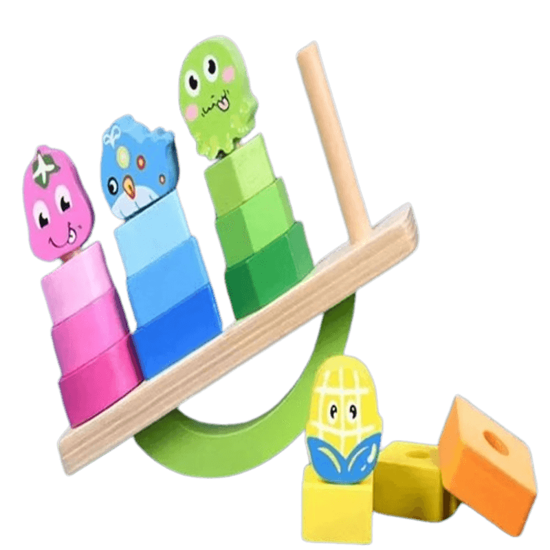 Jucarii, Copii si Bebe - Jucarii si jocuri - Jucarii & jocuri educative - Jocuri si jucarii educative - Joc de echilibru si sortare, Balanta cu Animale si Fructe, forme geometrice, 4 coloane, Montessori, + 3 ani, Edujucarii - Infinity.ro