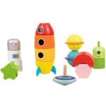 Jucarii, Copii si Bebe - Jucarii si jocuri - Jucarii & jocuri educative - Jocuri si jucarii educative - Jucarie educativa 2 in 1, stivuire pe numere, labirint cu margele, sistemul solar, 2 in 1, Montessori, 18 luni+ - Infinity.ro