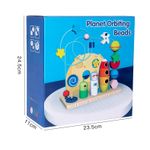 Jucarii, Copii si Bebe - Jucarii si jocuri - Jucarii & jocuri educative - Jocuri si jucarii educative - Jucarie educativa 2 in 1, stivuire pe numere, labirint cu margele, sistemul solar, 2 in 1, Montessori, 18 luni+ - Infinity.ro