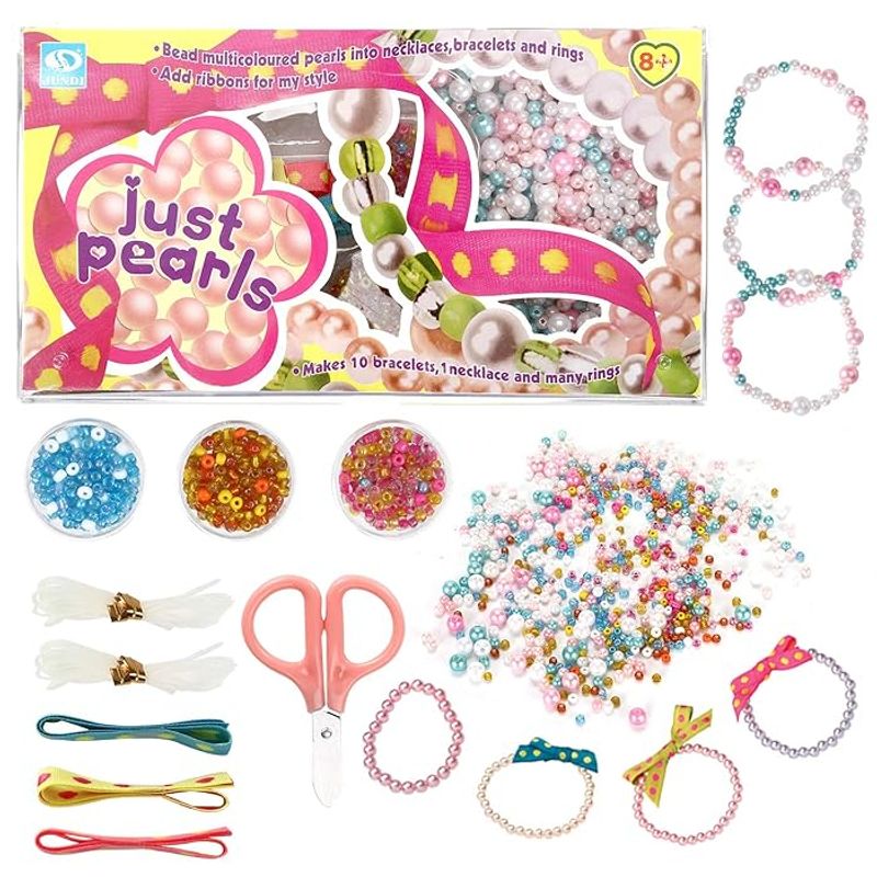 Jucarii, Copii si Bebe - Jucarii si jocuri - Jucarii & jocuri educative - Jucarii interactive - Set de creatie, margele de perle, Multicolor, 8 ani + - Infinity.ro