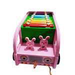 Jucarii, Copii si Bebe - Jucarii si jocuri - Jucarii & jocuri educative - Jocuri si jucarii educative - Autobuz educativ cu cifre si xilofon, lemn, Digital Percussion Bus, 3 ani+, EduJucarii - Infinity.ro