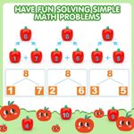 Jucarii, Copii si Bebe - Jucarii si jocuri - Jucarii & jocuri educative - Jocuri de memorie si inteligenta - Joc Montessori de Matematica si Indemanare, Pomul cu Mere, 10 mere, 10 cartonase, 3 ani+, EduJucarii - Infinity.ro