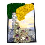 Casa si Gradina - Decoratiuni - Obiecte decorative - Accesorii decorative - Decoratiune pentru interior, copacul vietii cuplu, licheni, 30x23 cm - Infinity.ro