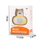 Jucarii, Copii si Bebe - Jucarii si jocuri - Jucarii de rol - Instrumente muzicale de jucarie - Microfon si difuzor pentru karaoke, pentru copii 3 ani+, Bluetooth, Plastic, Alb-Galben - Infinity.ro