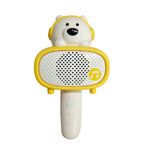 Jucarii, Copii si Bebe - Jucarii si jocuri - Jucarii de rol - Instrumente muzicale de jucarie - Microfon si difuzor pentru karaoke, pentru copii 3 ani+, Bluetooth, Plastic, Alb-Galben - Infinity.ro