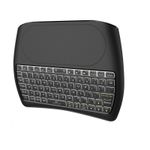 PC, gaming si accesorii - Periferice PC - Tastaturi - Tastatura Wireless Techstar® Vontar D8, Iluminata, 7 Culori, Android TV, PC, Smart - Infinity.ro