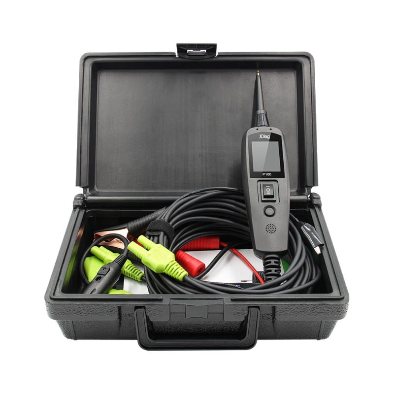 Auto si Moto - Reparatii si depanare - Scule auto - Testere si multimetre - Tester Profesional Circuite Electrice Techstar® P100, Diagnostic, 12/24V, Verificare Rezistenta, Masa, Voltaj, Servieta - Infinity.ro