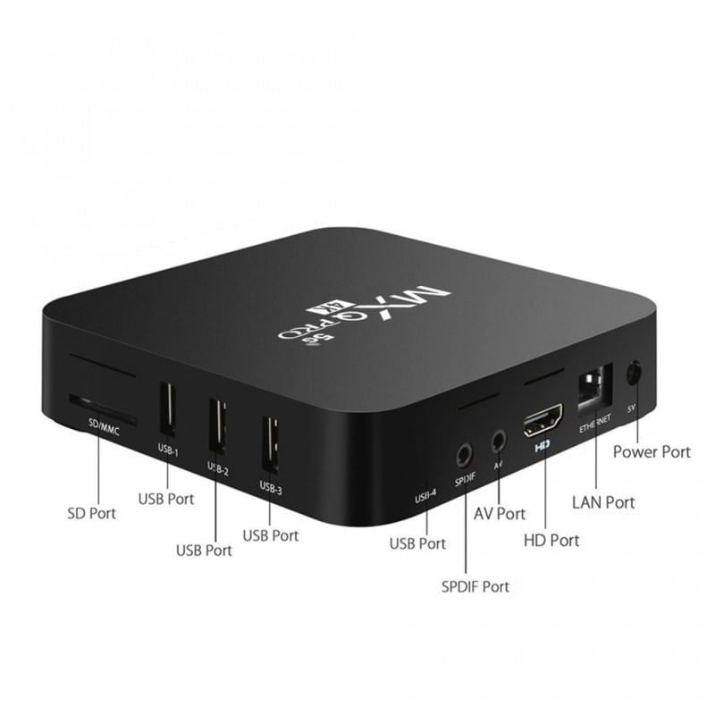 TV, Audio-Video si Foto - Portabile audio - Media Playere - Mini PC TV Box Techstar® MXQ PRO, UltraHD 4K, Quad-Core 64 Bit. 4GB RAM, 512GB ROM, 5G Wireless, Ethernet, Android 10 - Infinity.ro