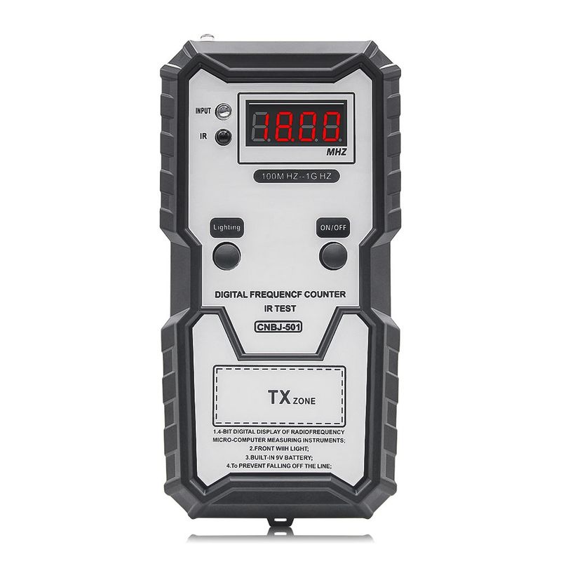 Auto si Moto - Reparatii si depanare - Scule auto - Testere si multimetre - Tester Digital de Frecventa pentru Telecomenzi Auto Techstar, Inalta Precizie, 100M HZ to 1G HZ, IR, Lumina LED - Infinity.ro