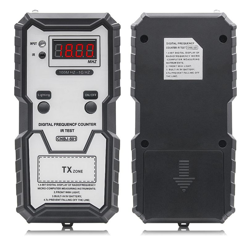 Auto si Moto - Reparatii si depanare - Scule auto - Testere si multimetre - Tester Digital de Frecventa pentru Telecomenzi Auto Techstar, Inalta Precizie, 100M HZ to 1G HZ, IR, Lumina LED - Infinity.ro