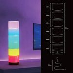 TV, Audio-Video si Foto - Audio profesionale - Echipamente de lumini - Set 6 lumini led RGB, Asezare tip coloana, Telecomanda, 39cm - Infinity.ro