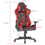 PC, gaming si accesorii - Gaming - Accesorii gaming - Scaune gaming - Scaun gaming US90 Indianapolis, negru si rosu, 69.5x64x124-133.5 cm - Infinity.ro