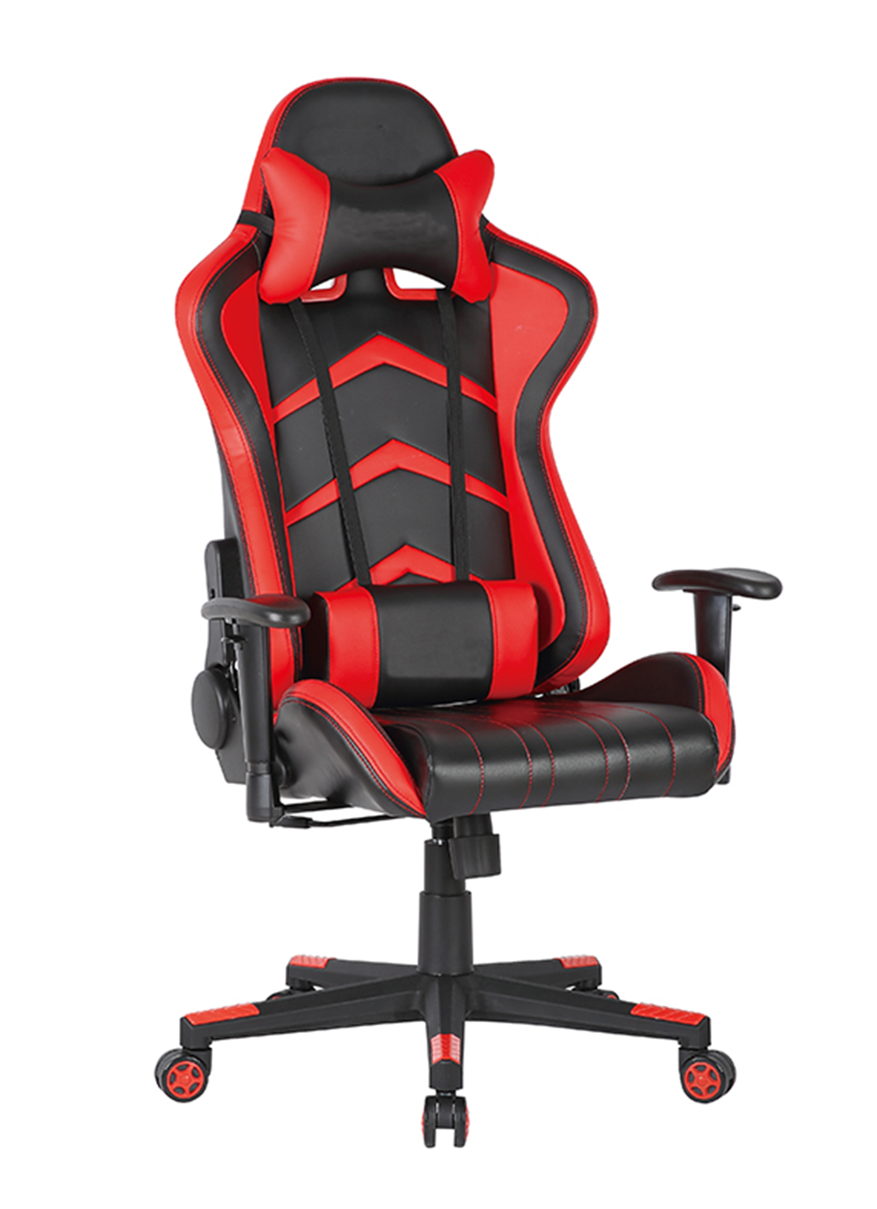 Scaun gaming US90 Indianapolis, negru si rosu, 69.5x64x124-133.5 cm