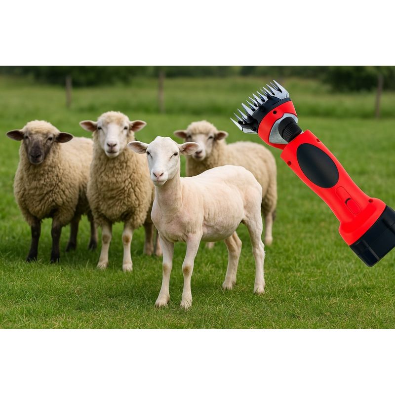 Petshop/Ingrijire si Igiena/Aparate de ingrijire/Aparate tuns animale - Masina de tuns oi, Campion CMP1556, 1000W, cu 2 acumulatori 48V, 6000mAh, fara fir, Albastru - Infinity.ro
