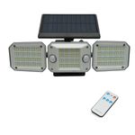 Casa si Gradina - Corpuri si surse de iluminat - Iluminat exterior - Lampi solare - Lampa solara de perete, panou extern, 2000 mah, 3 moduri, ip65, breckner germany - Infinity.ro