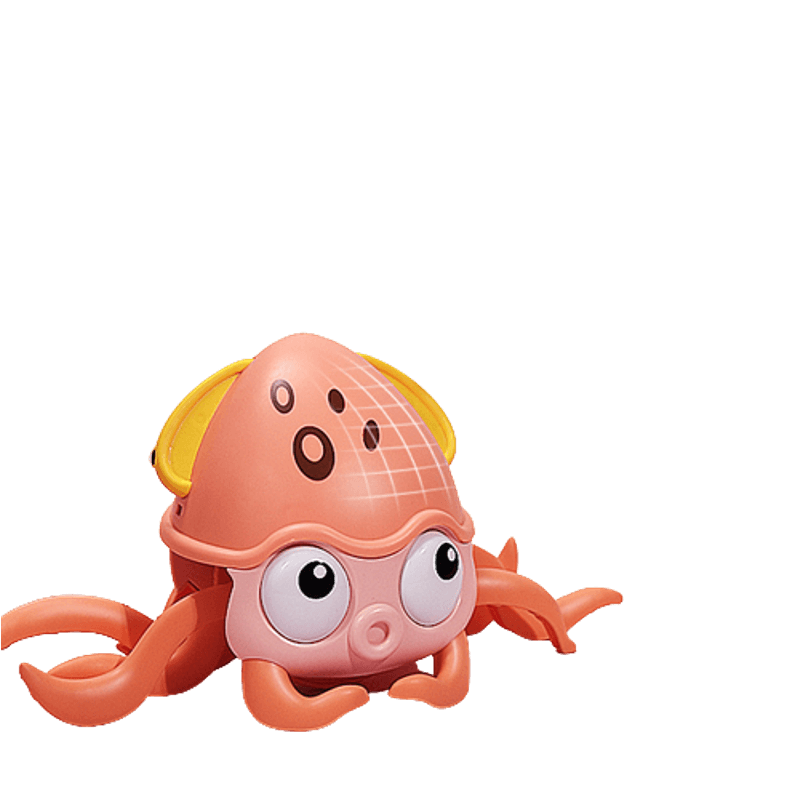 Jucarii, Copii si Bebe - Jucarii si jocuri - Jucarii bebelusi - Jucarii interactive bebelusi - Jucarie interactiva Caracatita, sunete, lumini, se misca si canta, senzori obstacole, inductie, USB, 3 ani+,  Edujucarii - Infinity.ro