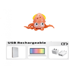 Jucarii, Copii si Bebe - Jucarii si jocuri - Jucarii bebelusi - Jucarii interactive bebelusi - Jucarie interactiva Caracatita, sunete, lumini, se misca si canta, senzori obstacole, inductie, USB, 3 ani+,  Edujucarii - Infinity.ro