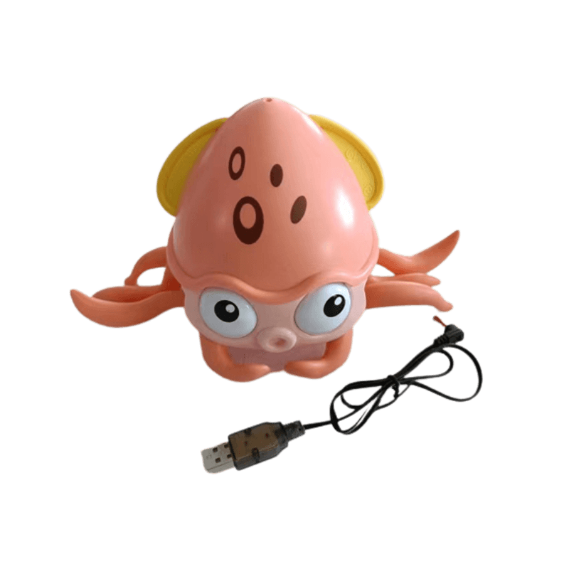 Jucarii, Copii si Bebe - Jucarii si jocuri - Jucarii bebelusi - Jucarii interactive bebelusi - Jucarie interactiva Caracatita, sunete, lumini, se misca si canta, senzori obstacole, inductie, USB, 3 ani+,  Edujucarii - Infinity.ro