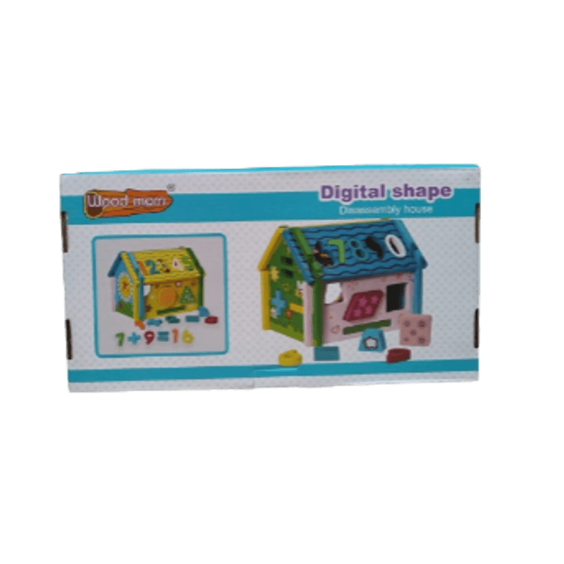 Jucarii, Copii si Bebe - Jucarii si jocuri - Jucarii & jocuri educative - Jucarii interactive - Casuta Sortatoare de Forme Geometrice si Cifre, Operatii matematice, Ceas,  5 activitati educative, Montessori, 3 ani +, - Infinity.ro