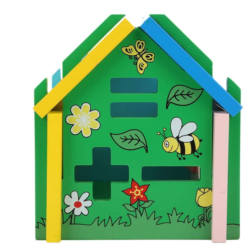 Jucarii, Copii si Bebe - Jucarii si jocuri - Jucarii & jocuri educative - Jucarii interactive - Casuta Sortatoare de Forme Geometrice si Cifre, Operatii matematice, Ceas,  5 activitati educative, Montessori, 3 ani +, - Infinity.ro