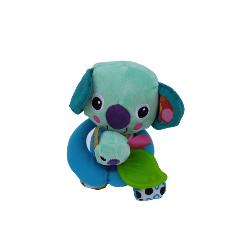 Jucarii, Copii si Bebe - Jucarii si jocuri - Jucarii bebelusi - Jucarii interactive bebelusi - Jucarie bebelusi, invatare timpurie, dezvoltare senzoriala,dentitie fara BPA, 0 luni, multicolor, Ursulet Koala cu puiut - Infinity.ro