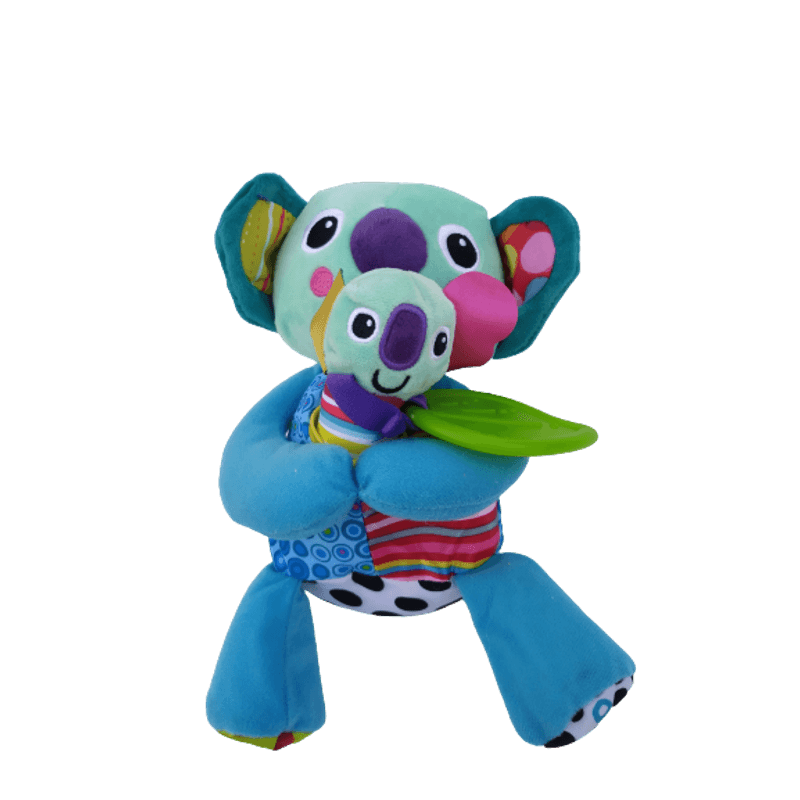 Jucarii, Copii si Bebe - Jucarii si jocuri - Jucarii bebelusi - Jucarii interactive bebelusi - Jucarie bebelusi, invatare timpurie, dezvoltare senzoriala,dentitie fara BPA, 0 luni, multicolor, Ursulet Koala cu puiut - Infinity.ro