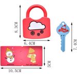 Jucarii, Copii si Bebe - Jucarii si jocuri - Jucarii & jocuri educative - Jucarii interactive - Set 6  Lacate, 6 chei, cartonase de asociere imagini diverse, Broscuta, Norisori, Cuvinte, 18 piese, 3 ani +, Edujucarii - Infinity.ro