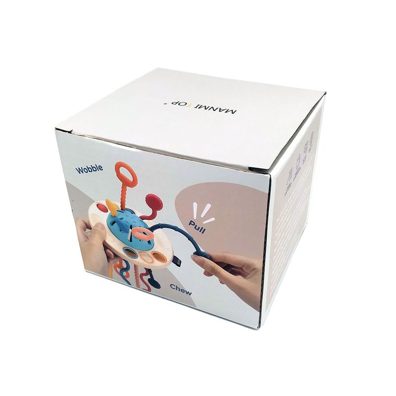 Jucarii, Copii si Bebe - Jucarii si jocuri - Jucarii bebelusi - Jucarii pentru dentitie - Jucarie Montessori pentru bebelusi, invatare timpurie, dezvoltare senzoriala, dentitie fara BPA, 1-3 ani, multicolor - Infinity.ro