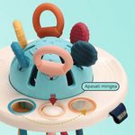 Jucarii, Copii si Bebe - Jucarii si jocuri - Jucarii bebelusi - Jucarii pentru dentitie - Jucarie Montessori pentru bebelusi, invatare timpurie, dezvoltare senzoriala, dentitie fara BPA, 1-3 ani, multicolor - Infinity.ro