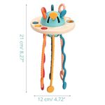 Jucarii, Copii si Bebe - Jucarii si jocuri - Jucarii bebelusi - Jucarii pentru dentitie - Jucarie Montessori pentru bebelusi, invatare timpurie, dezvoltare senzoriala, dentitie fara BPA, 1-3 ani, multicolor - Infinity.ro