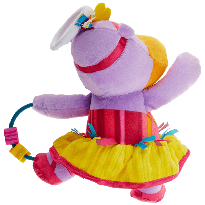 Jucarii, Copii si Bebe - Jucarii si jocuri - Jucarii bebelusi - Jucarii interactive bebelusi - Jucarie pentru bebelusi, dezvoltare senzoriala, dentitie fara BPA, 0 luni, multicolor,Lulu balerina hipopotam - Infinity.ro