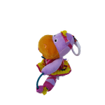 Jucarii, Copii si Bebe - Jucarii si jocuri - Jucarii bebelusi - Jucarii interactive bebelusi - Jucarie pentru bebelusi, dezvoltare senzoriala, dentitie fara BPA, 0 luni, multicolor,Lulu balerina hipopotam - Infinity.ro