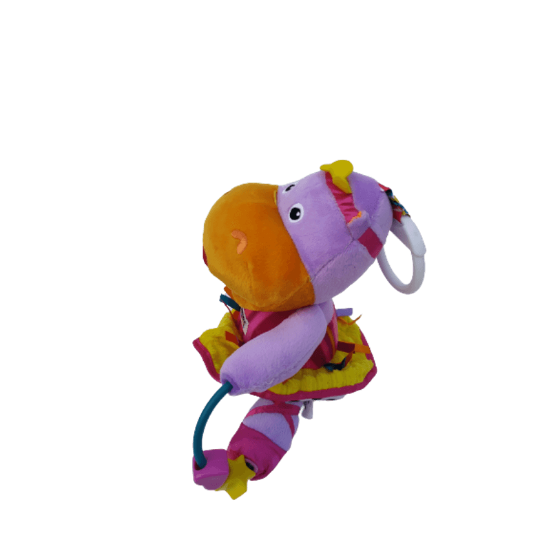 Jucarii, Copii si Bebe - Jucarii si jocuri - Jucarii bebelusi - Jucarii interactive bebelusi - Jucarie pentru bebelusi, dezvoltare senzoriala, dentitie fara BPA, 0 luni, multicolor,Lulu balerina hipopotam - Infinity.ro