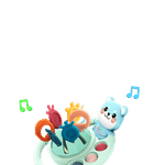 Jucarii, Copii si Bebe - Jucarii si jocuri - Jucarii bebelusi - Jucarii interactive bebelusi - Jucarie educationala  pentru bebelusi, dezvoltare senzoriala, dentitie fara BPA, ursulet albastru, Edujucarii - Infinity.ro