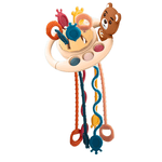 Jucarii, Copii si Bebe - Jucarii si jocuri - Jucarii bebelusi - Jucarii interactive bebelusi - Jucarie educationala invatare timpurie bebelusi, dezvoltare senzoriala, dentitie fara BPA, ursulet brun, Edujucarii - Infinity.ro