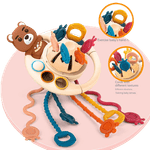 Jucarii, Copii si Bebe - Jucarii si jocuri - Jucarii bebelusi - Jucarii interactive bebelusi - Jucarie educationala invatare timpurie bebelusi, dezvoltare senzoriala, dentitie fara BPA, ursulet brun, Edujucarii - Infinity.ro