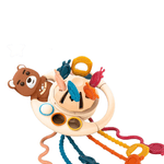 Jucarii, Copii si Bebe - Jucarii si jocuri - Jucarii bebelusi - Jucarii interactive bebelusi - Jucarie educationala invatare timpurie bebelusi, dezvoltare senzoriala, dentitie fara BPA, ursulet brun, Edujucarii - Infinity.ro