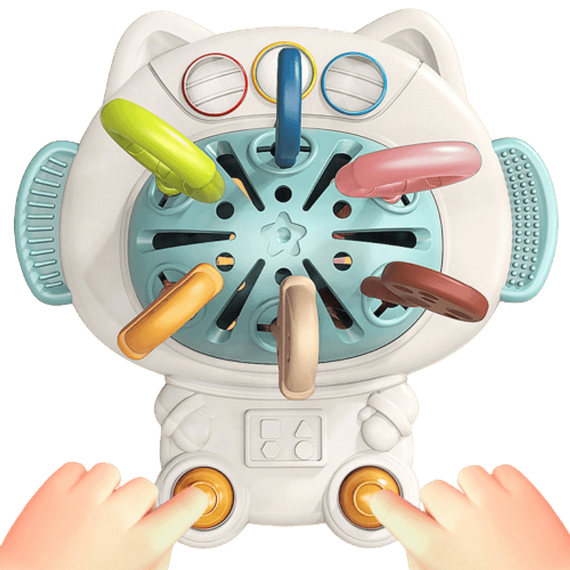 Jucarii, Copii si Bebe - Jucarii si jocuri - Jucarii bebelusi - Jucarii interactive bebelusi - Jucarie educationala invatare timpurie pentru bebelusi, dezvoltare senzoriala, dentitie fara BPA, pisicuta, Edujucarii - Infinity.ro