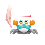 Jucarii, Copii si Bebe - Jucarii si jocuri - Jucarii bebelusi - Jucarii interactive bebelusi - Jucarie interactiva Crab cu sunete, lumini, se deplaseaza si canta, senzori bstacole, inductie, cablu USB, 3 ani+ - Infinity.ro
