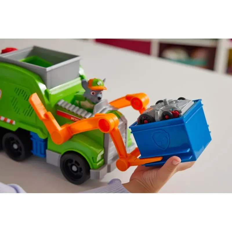 Jucarii, Copii si Bebe - Jucarii si jocuri - Vehicule si jucarii cu telecomanda - Masinute - Patrula Catelusilor Rocky Si Camionul De Reciclare Crush N Roll - Infinity.ro