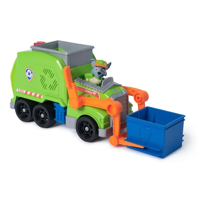 Jucarii, Copii si Bebe - Jucarii si jocuri - Vehicule si jucarii cu telecomanda - Masinute - Patrula Catelusilor Rocky Si Camionul De Reciclare Crush N Roll - Infinity.ro