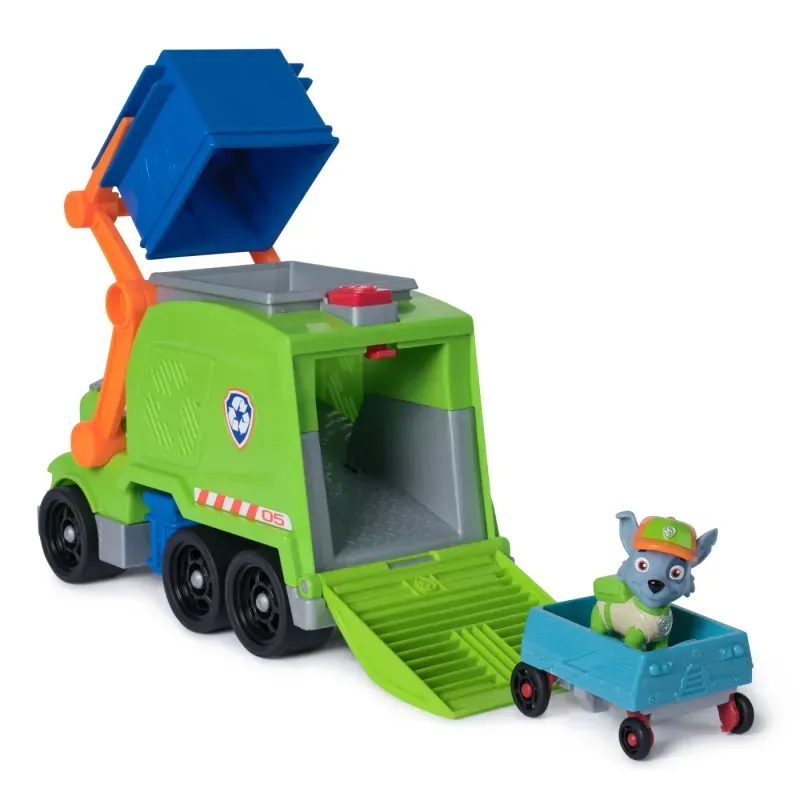 Jucarii, Copii si Bebe - Jucarii si jocuri - Vehicule si jucarii cu telecomanda - Masinute - Patrula Catelusilor Rocky Si Camionul De Reciclare Crush N Roll - Infinity.ro