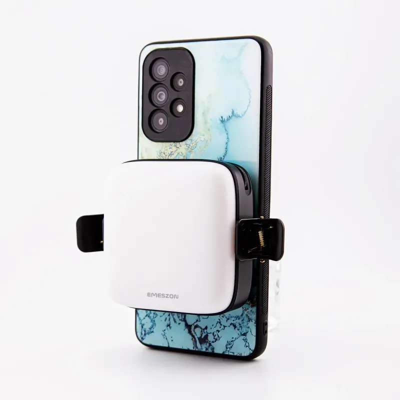 Laptop, Telefoane si Tablete - Telefoane mobile si accesorii - Accesorii Telefoane - Alte accesorii telefoane - Lampa Selfie LED Tricolora Profesionala si Portabila, EMESZON® M11, 25W, Type-C, Culoare 3000K-9900K, 2000 mAh, negru - Infinity.ro