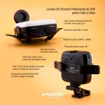 Laptop, Telefoane si Tablete - Telefoane mobile si accesorii - Accesorii Telefoane - Alte accesorii telefoane - Lampa Selfie LED Tricolora Profesionala si Portabila, EMESZON® M11, 25W, Type-C, Culoare 3000K-9900K, 2000 mAh, negru - Infinity.ro