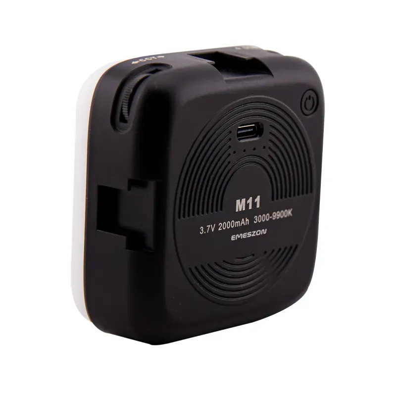 Laptop, Telefoane si Tablete - Telefoane mobile si accesorii - Accesorii Telefoane - Alte accesorii telefoane - Lampa Selfie LED Tricolora Profesionala si Portabila, EMESZON® M11, 25W, Type-C, Culoare 3000K-9900K, 2000 mAh, negru - Infinity.ro