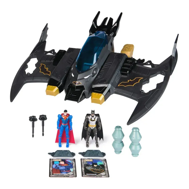 Jucarii, Copii si Bebe - Jucarii si jocuri - Vehicule si jucarii cu telecomanda - Masinute - Batman Dc Metal Force Batwing Transformabil - Infinity.ro
